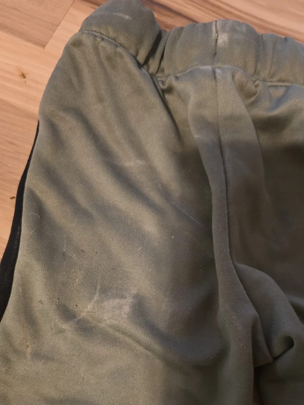 okie dokie 5T Olive Green Jogger Pants with Black Side Panels